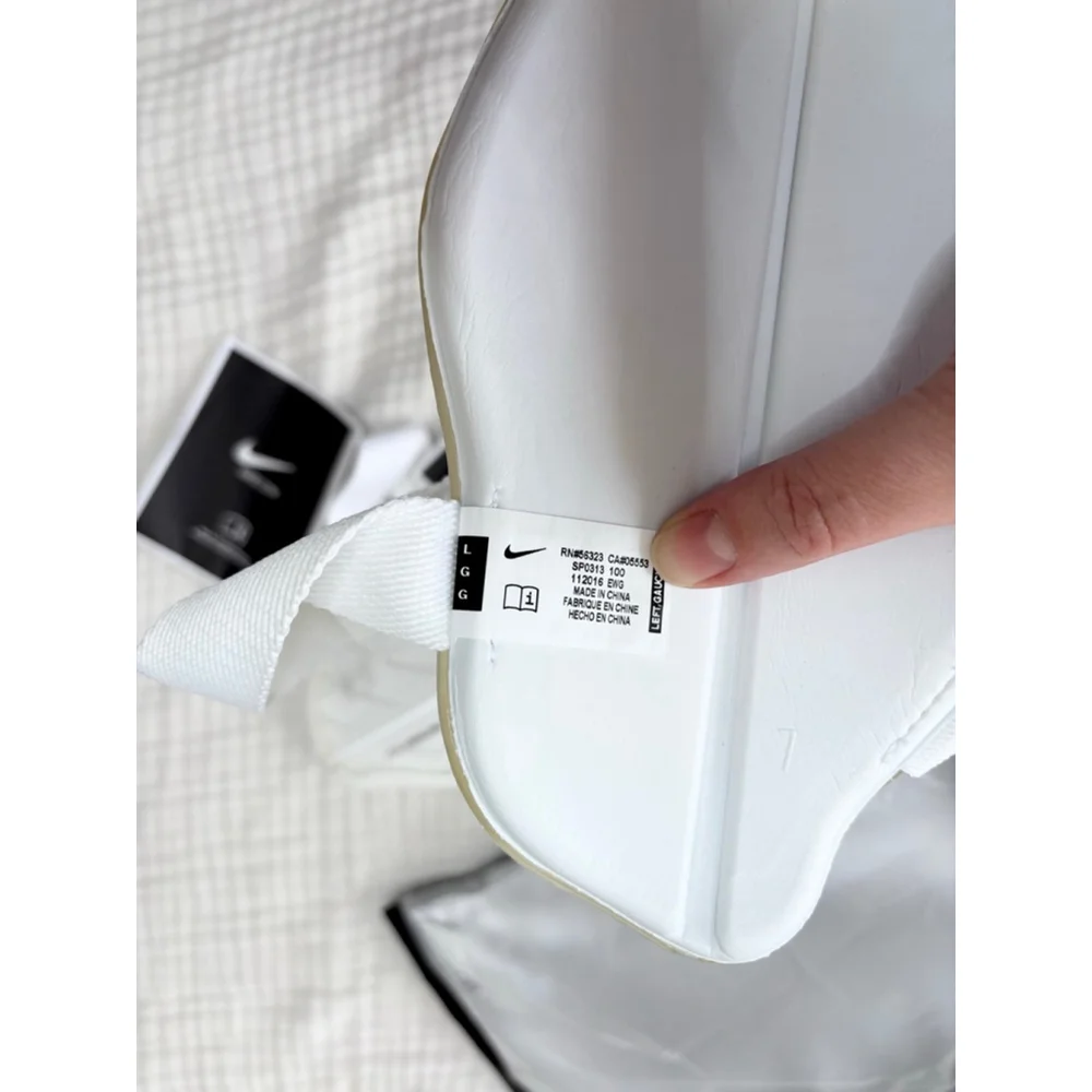 Men's Nike Protegga Flex Shin Guards White Yellow - Picture 4 of 7